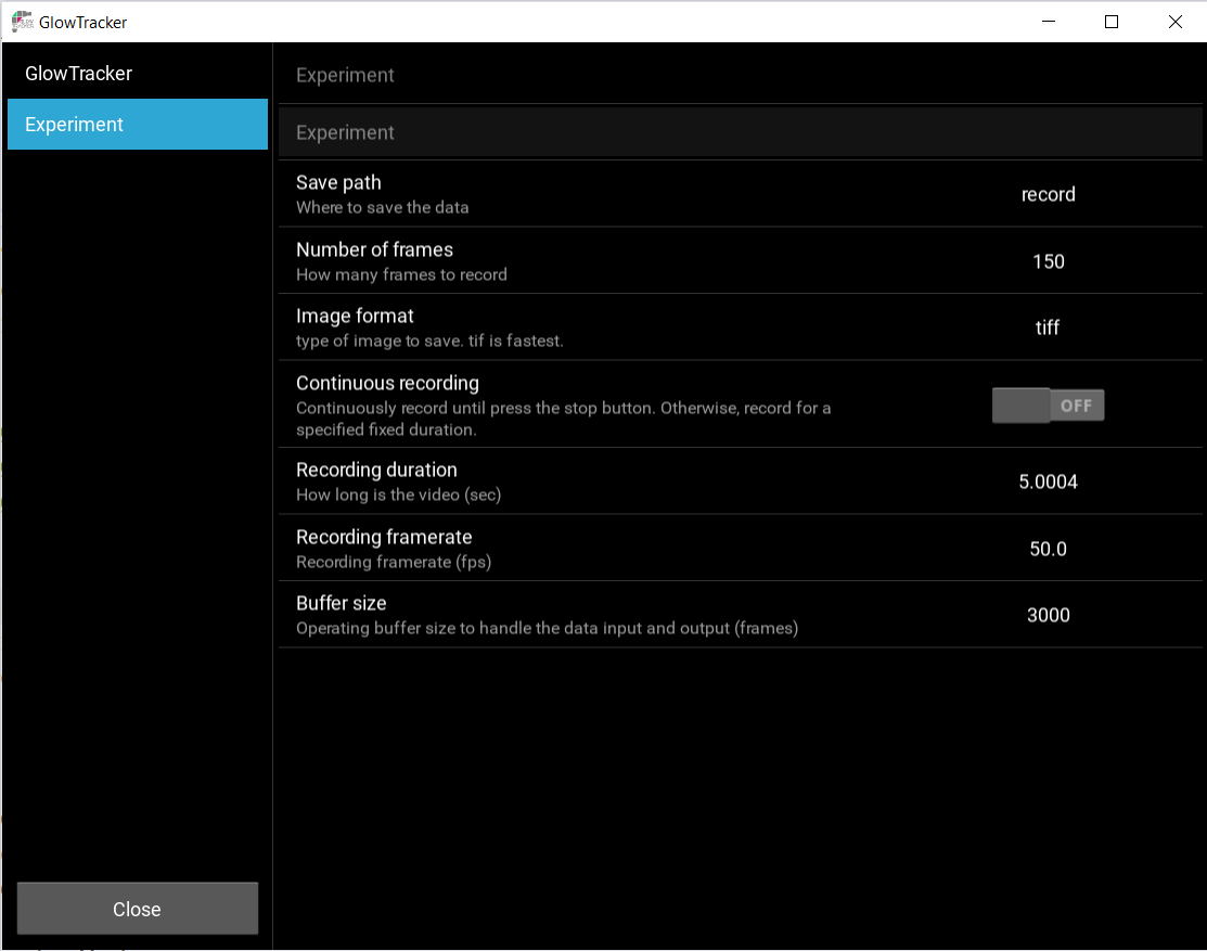 Recording Widget